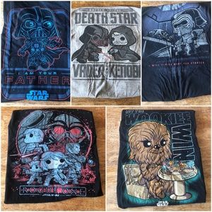 Funko Star Wars shirt bundle